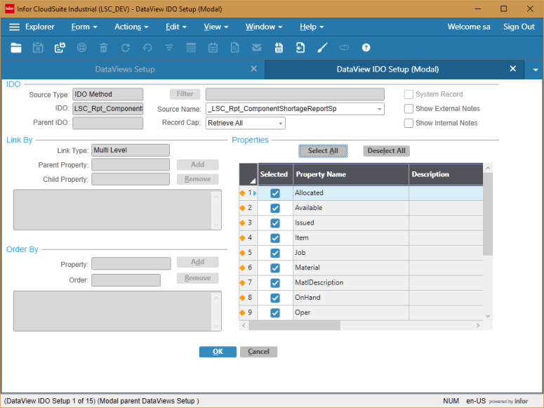 2017-08-04 15_29_19-Infor CloudSuite Industrial (LSC_DEV) - DataView IDO Setup (Modal)